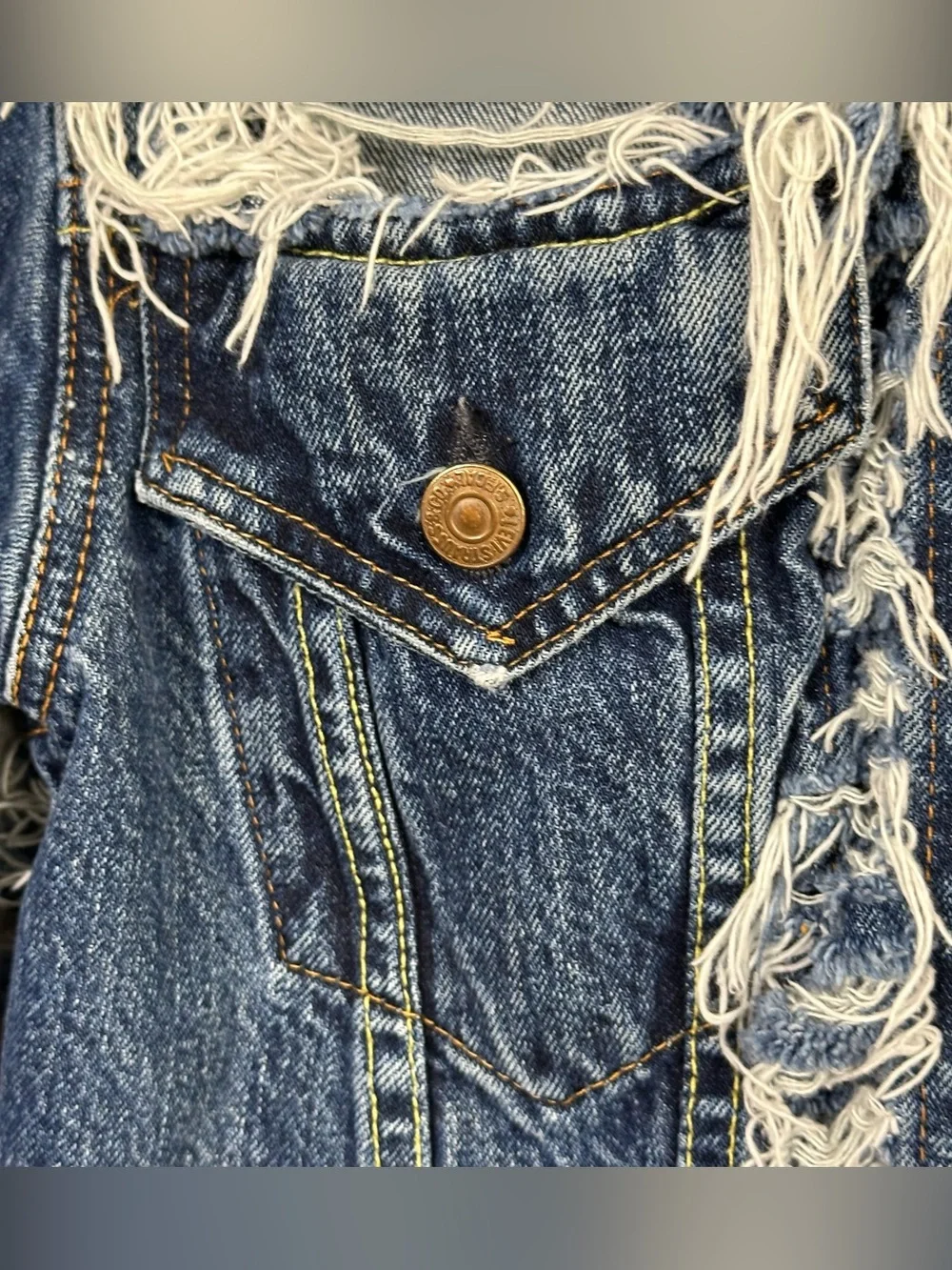 Rare Archival Levi’s Type III Sample Jacket Factory Distressed Medium Vintage